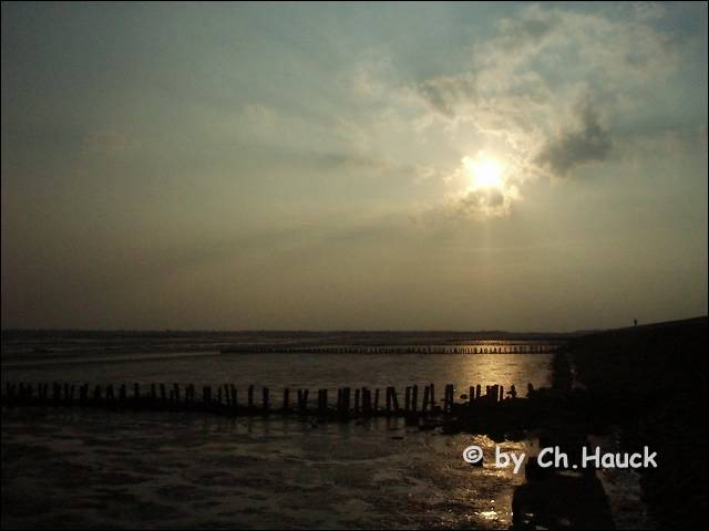 Südstrand in der Dämmerung